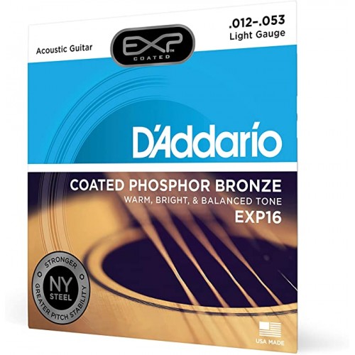 Dây đàn guitar acoustic Daddario EXP16 phủ Phosphor chống gỉ